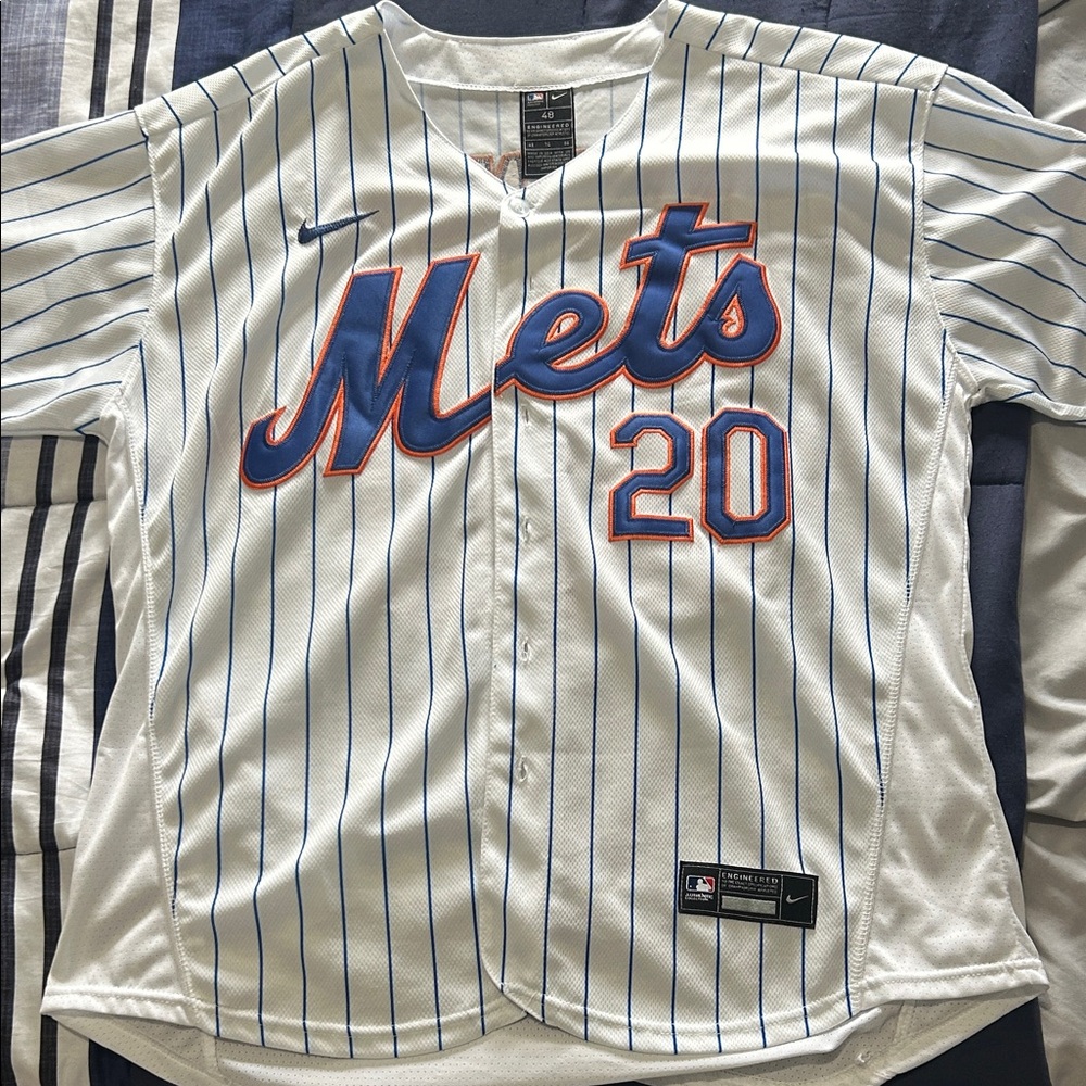 Pete Alonso Pinstripe Mets Jersey